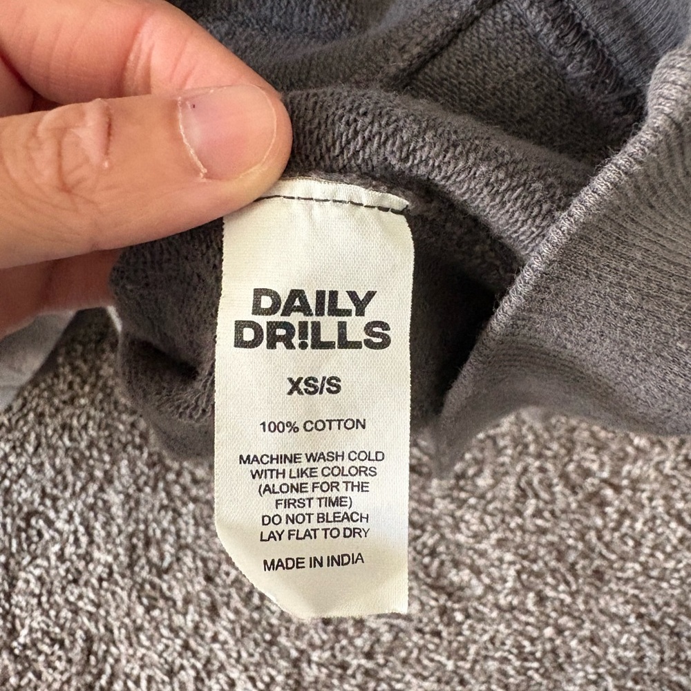 Daily Drills Oversized Gray Crewneck - Picture 5 of 5